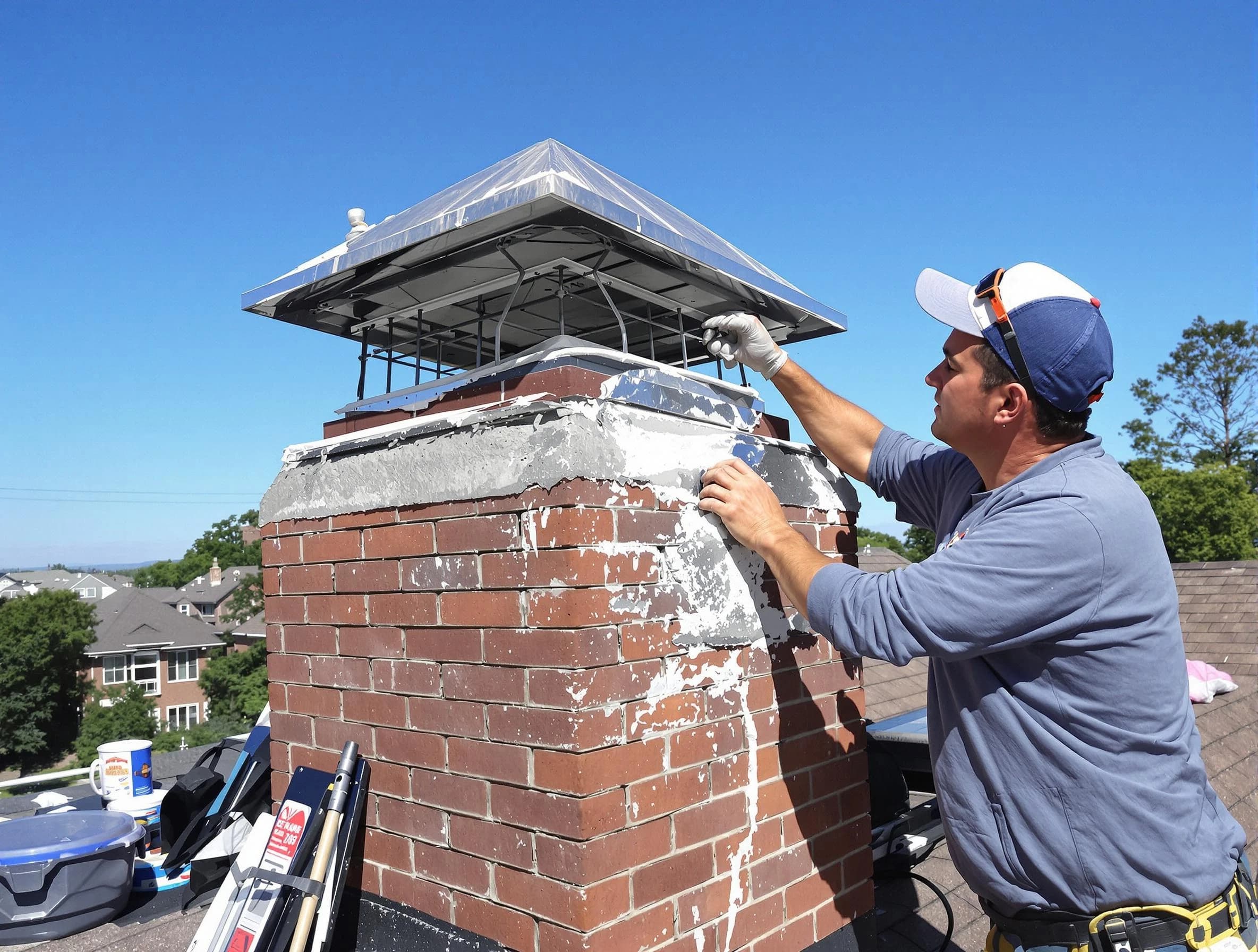 Chimney Crown Services service in Pelham, AL